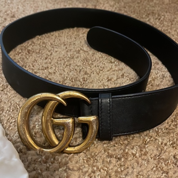 Double G Gucci Belt 85/34 - Picture 2 of 4